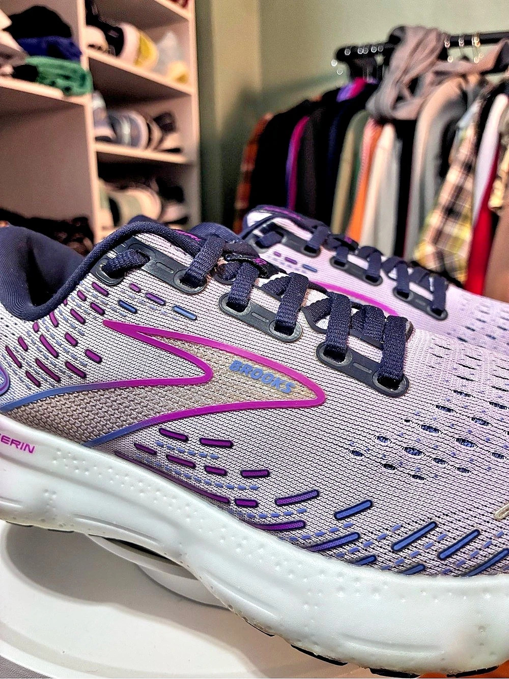Brooks Glycerin 20 Women’s 8.5 B Lilac Purple Running Shoes 1203691B581